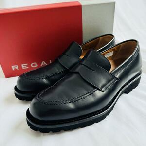 極美品【未使用級】REGAL リーガル NEW Classic Loafers 本革 レザー ローファー 厚底 インナーソール ビブラムソール 26.5cm 05BLCB