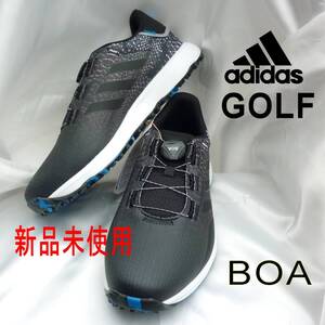 新品◆送料無料◆25.5cm adidas GOLF アディダスゴルフ 黒 コードカオス ボア ロウ OG/BOA ボア