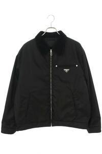 プラダ PRADA 23AW SGC280 S232 1WQ8 サイズ:XL 三角ロゴプレートリナイロンキルティングブルゾン 中古 SB01