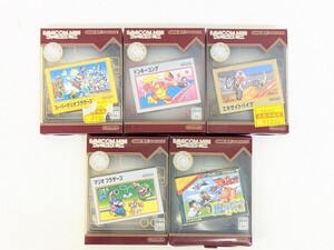 R243-N29-4446 GBA ソフト ファミコンミニシリーズ まとめ スーパーマリオブラザーズ エキサイトバイク 魔界村 など 5点 現状品3