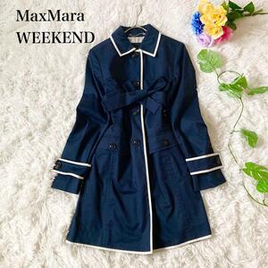 美品 マックスマーラ　ウィークエンド MaxMara　WEEKEND ベルテッド　トレンチコート　ベルト付き