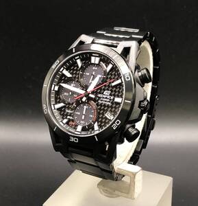 [A]時計★[WH-12947]★(サ60)CASIO(カシオ)★EFS-S640Y★EDIFICE カーボン★稼働品★