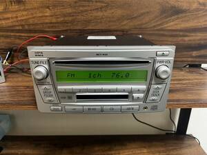 トヨタ純正 2DIN オーディオ MCT-W58 CD/AUX 動作確認済み!