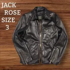 ✸JACK ROSE✸襟付きシングルライダース✸山羊皮✸ブラスジッパー✸