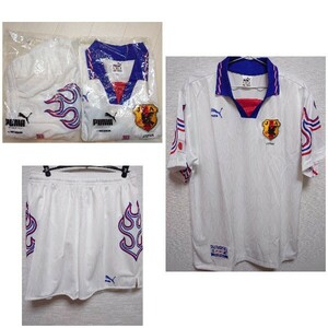 未使用　PUMA　1996 日本代表　away　ユニフォーム　パンツ　セット　炎　JAPAN　team　Jersey　