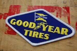 ワッペン GOOD YEAR (11.5x6.5cm) 手芸 モーター ヴィンテージ US ホットロッド アメ車 バイク ツーリング #1117