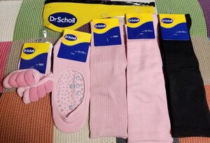 Dr.Scholl　ドクターショール　レッグウォーマー　ハイソックス　つま先カバー　足裏つぶつぶ付きカバ　５足セット　新品未使用品