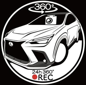 車体色の変更可！　レクサス　nx ドラレコ　ドライブレコーダー　ステッカー　fスポーツ プリントステッカー