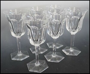 Baccarat バカラ マルメゾン ワイングラス6客 ウォーターグラス Malmaison wine water glass 洋食器 384a