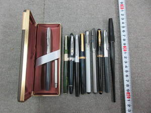 【委8/1-16】中古 万年筆 10本まとめて Sailor WATERMAN PLATINUM BelAge Pelikano DAKS SHEAFFER 他 / 文房具 筆記用具