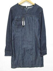 【送料込】 新品！DIESEL BLACK GOLD ディーゼル ブラック ゴールド ワンピース インディゴ 綿 デニム地 未使用 タグ付き size38 S/965483