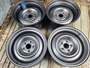 ナカテツ ガンメタ 16×8.5J+25&9.5J+11 5H114.3 ハブ径64mm 4本no.286 加工鉄チン 深リム スチール 加工てっちん