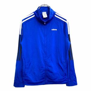 adidas ジャージ XLサイズ アディダス トラックジャケット ジュニアサイズ ブルー 古着卸 アメリカ仕入 t2410-3524