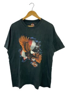 HARLEY DAVIDSON◆Tシャツ/XL/コットン/BLK