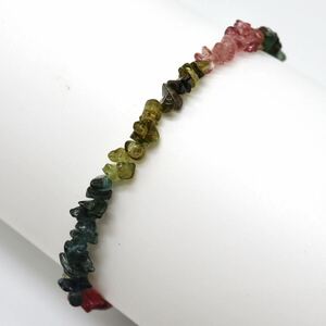 JEWELRY MAKI(ジュエリーマキ)《K18 天然トルマリンブレスレット》S 3.9g 約17.5cm tourmaline bracelet jewelry ジュエリー DB0/DB8