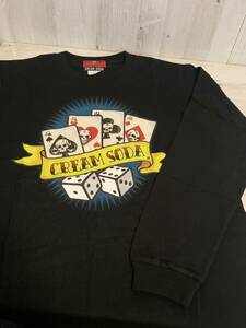 4【新品】クリームソーダ　CREAM SODA　長袖Tシャツ　Mサイズ　ダイス・トランプ