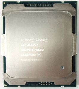 XEON E5-2603 V4 ×1枚 Intel CPU 1.70GHz SR2P0 6コア 6スレッド ソケット FCLGA2011-3 サーバー用 BIOS起動確認済【中古】【送料無料】