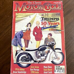 B1673　1999　 「The Classic MOTOR CYCLE」クラシックモーターサイクル 英国　旧車雑誌　英国車 古本　雑誌 旧車　ビンテージ　自動車