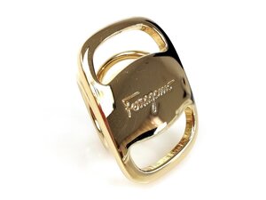 サルヴァトーレ・フェラガモ　Salvadore Ferragamo　ヴァラ　スカーフリング　ゴールドカラー　YAS-10957