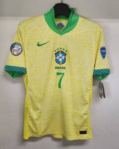 24 ブラジル Brazil CBF(H)#7 ヴィニシウス・ジュニオール Vincius Jnior 半袖 2024 COPA AMERICA コパ・アメリカ nike正規 M