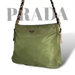 プラダ　PRADA トートバッグ ナイロン　グリーン　緑