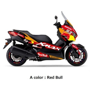 [新品 未使用]ヤマハ X－MAX250 XMAX250 SG42J型 SG70J A:Red Bull/ B:60周年レッド ツヤあり グラフィック デカール 1台分 韓国製品 