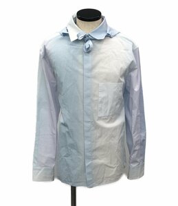 ロエベ フード付き長袖シャツ Striped Cotton Hooded Shirt H526Y05WBM メンズ 38 M LOEWE [0502]