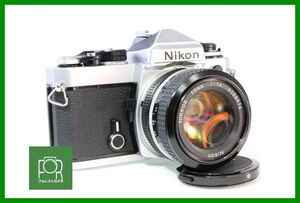 【同梱歓迎】実用■Nikon FE シルバー / Ai NIKKOR 50mm F1.4■シャッター全速・露出計完動■13309