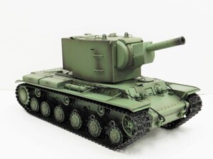 【塗装済み完成品 赤外線バトルシステム付 対戦可能】HengLong Ver.7.0 2.4GHz 1/16 戦車ラジコン ソビエト　KV-II ギガント 3949-1