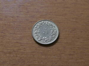 スイス 5ラッペン硬貨 1993年
