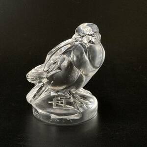 【本人作】R.LALIQUE ルネ・ラリック　印章　彫像　置物「Moineau」雀　すずめ　鳥　シーリングスタンプ　アンティーク　1925年