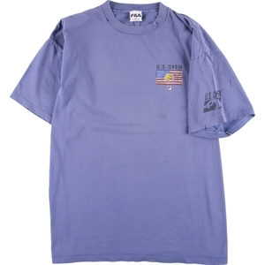 古着 90年代 フィラ FILA 両面プリント スポーツプリントTシャツ USA製 メンズXXL ヴィンテージ /eaa347783