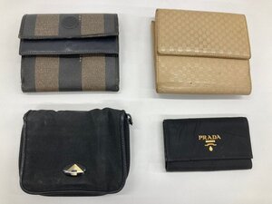 財布 4点 おまとめ PRADA / GUCCI / 他 二つ折り財布 / キーケース【DAARE027】