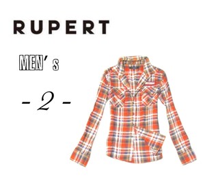 送料込み　メンズ2◇DIFFERENCE RUPERT◇長袖ネルシャツ