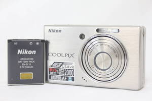 【返品保証】 ニコン Nikon Coolpix S500 3x バッテリー付き コンパクトデジタルカメラ v8337