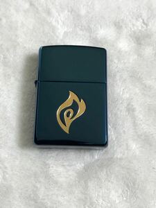 ZIPPO ジッポー　ジッポ　オイルライター　キリン ファイア KIRIN FIRE ブルーチタン 彫り込みメッキ加工 両面加工　2002年製　未使用品