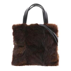 LOEWE （ロエベ） LOEWEレザーショルダーバック Brown [ROR]