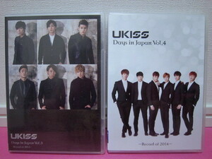 K-POP♪ U-KISS ユーキス日本盤DVD2点「Days in Japan Vol.3 Record of 2013」「Days in Japan Vol.4 Record of 2014」再生確認済み！！