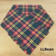 LLBean　エルエルビーン タータンチェック　コットン　大判ストール　マフラー