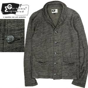 USA製 Engineered Garments ウール ツイード ヘリンボーン ワーク シャツ ジャケット(S)グレー メンズ トップス エンジニアードガーメンツ