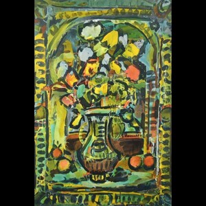 。◆錵◆ 真作保証 ジョルジュ・ルオー 「装飾的な花」 銅版画 194/250 T[S121]P/23.9廻/SI/(170)