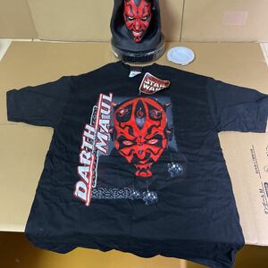 3 トミー スター・ウォーズ エピソードⅠ スカT ダース・モール Tシャツ 入り貯金箱 未使用 3