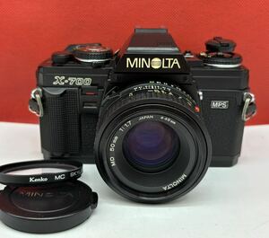 # MINOLTA X-700 MPS フィルムカメラ 一眼レフカメラ ボディ MD 50mm F1.7 レンズ シャッター、露出計OK 動作確認済 ミノルタ 