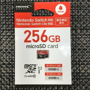 【未開封品/TO】HIDISC- マイクロSDXCカード 動作検証済み マイクロSDカード 256GB 90MB/秒 任天堂switch 対応 RS0718/00080-4