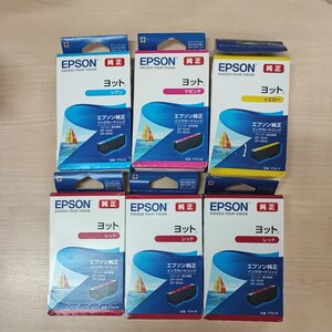 ◎（A4023) EPSON 純正インクカートリッジ YTH -Y-C-R-M 4色 6個未開封 期限切れ