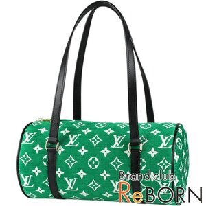 【未使用品】LOUIS VUITTON/ルイ ヴィトン　パピヨン（ハンドバッグ）　モノグラム ジャカード ベルベット　グリーン　M46206