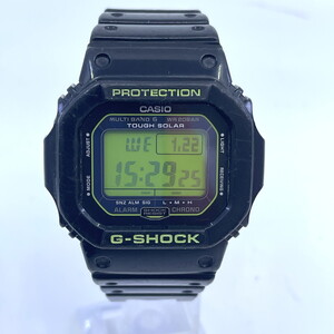 CASIO G-SHOCK GW-M5610B-1JF タフソーラー 電波受信 電波ソーラー マルチバンド6 スクウェア ブラック グリーン オリジン(Y0122_6)