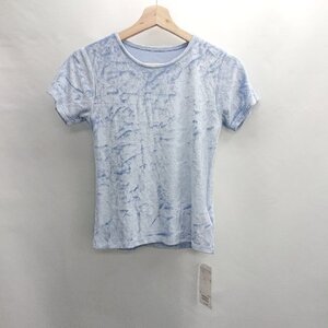 ◇ ◎●未使用●ΘΦ Ray BEAMS レイ ビームス ベロア素材 半袖 Tシャツ サイズ 表記なし ブルー系 レディース E