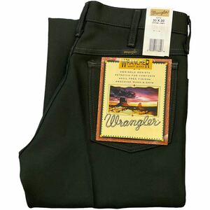 Dead Stock 90s Wrangler ランチャー 30×30 82FGグリーン ポリエステル パンツ ジーンズ ラングラー スラックス ヴィンテージ 新品 未使用