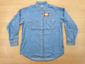 h98★新品★サイズ S★DICKIES ディッキーズ FB460U デニムシャツ★ワークシャツ ボンマックス★カラー7 ブルー★即決★